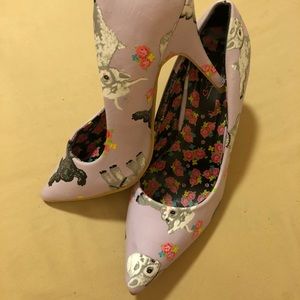 Purple sheep and skull heels